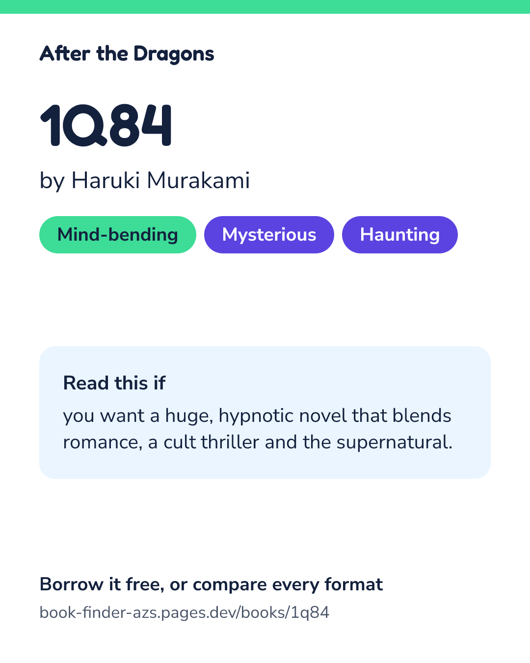 Share card for 1Q84