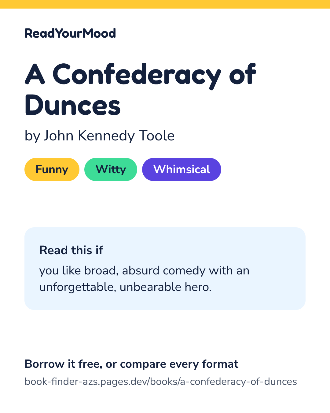 Share card for A Confederacy of Dunces