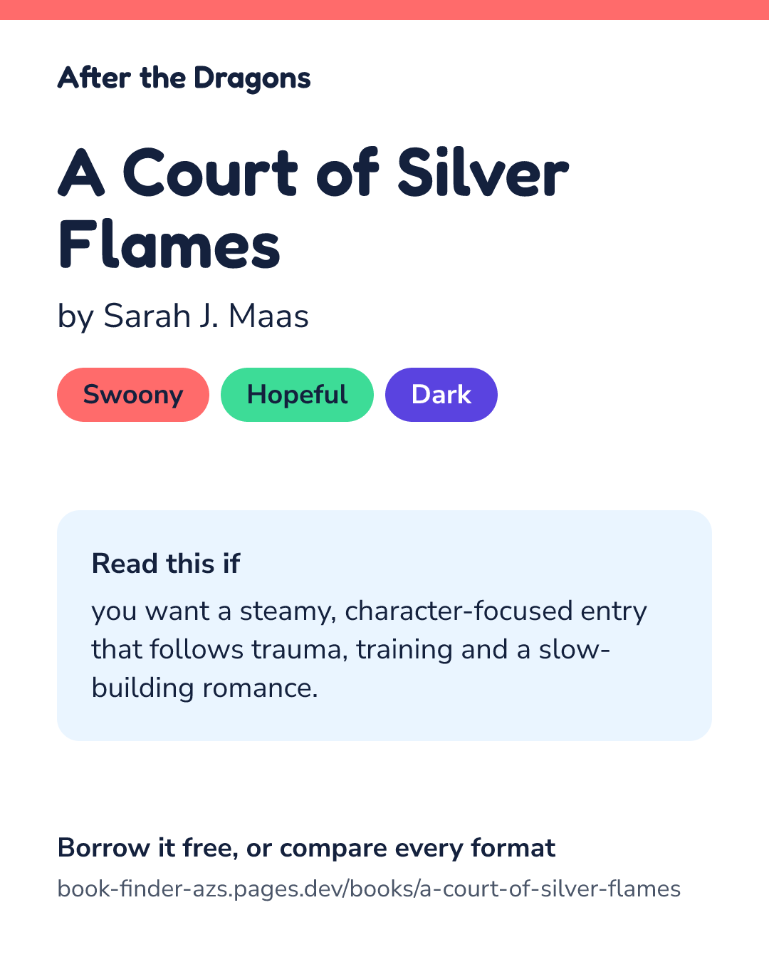 Share card for A Court of Silver Flames