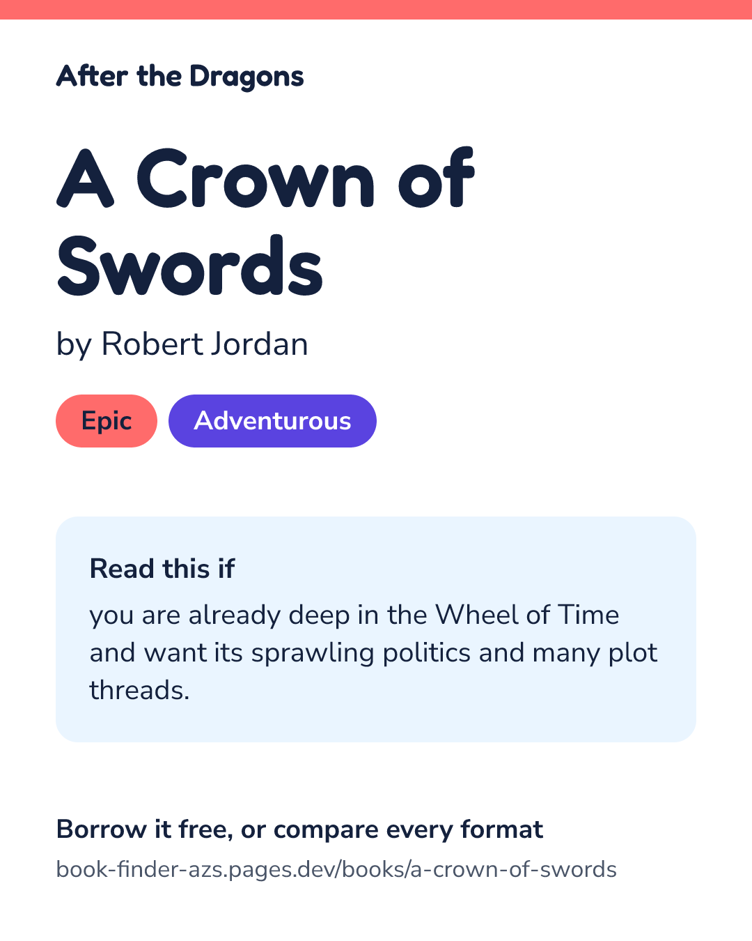 Share card for A Crown of Swords