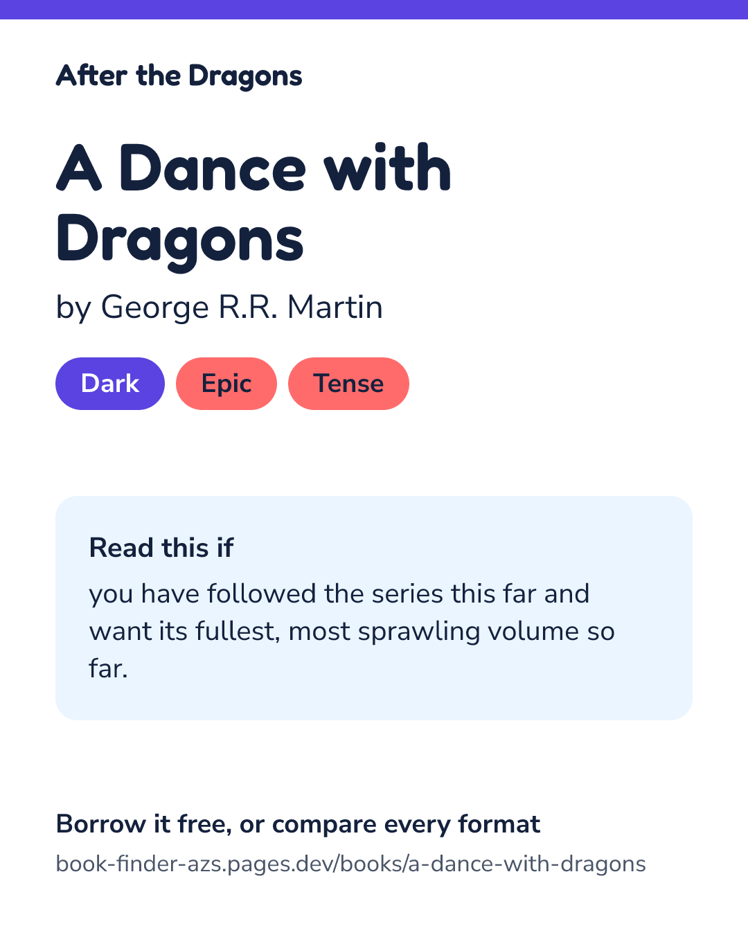 Share card for A Dance with Dragons