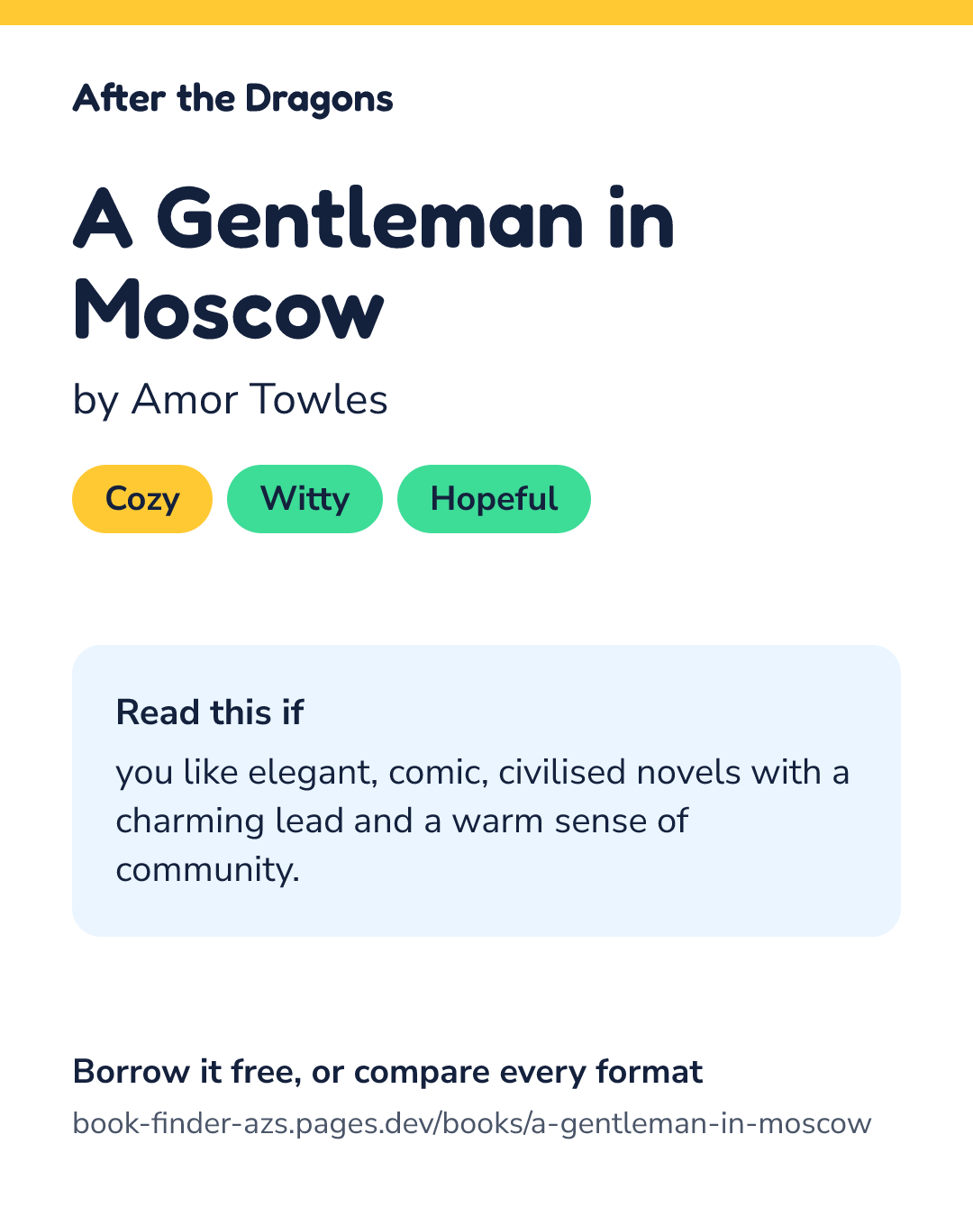 Share card for A Gentleman in Moscow