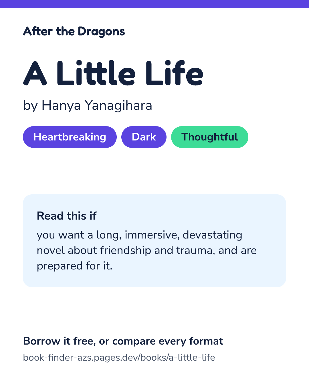 Share card for A Little Life
