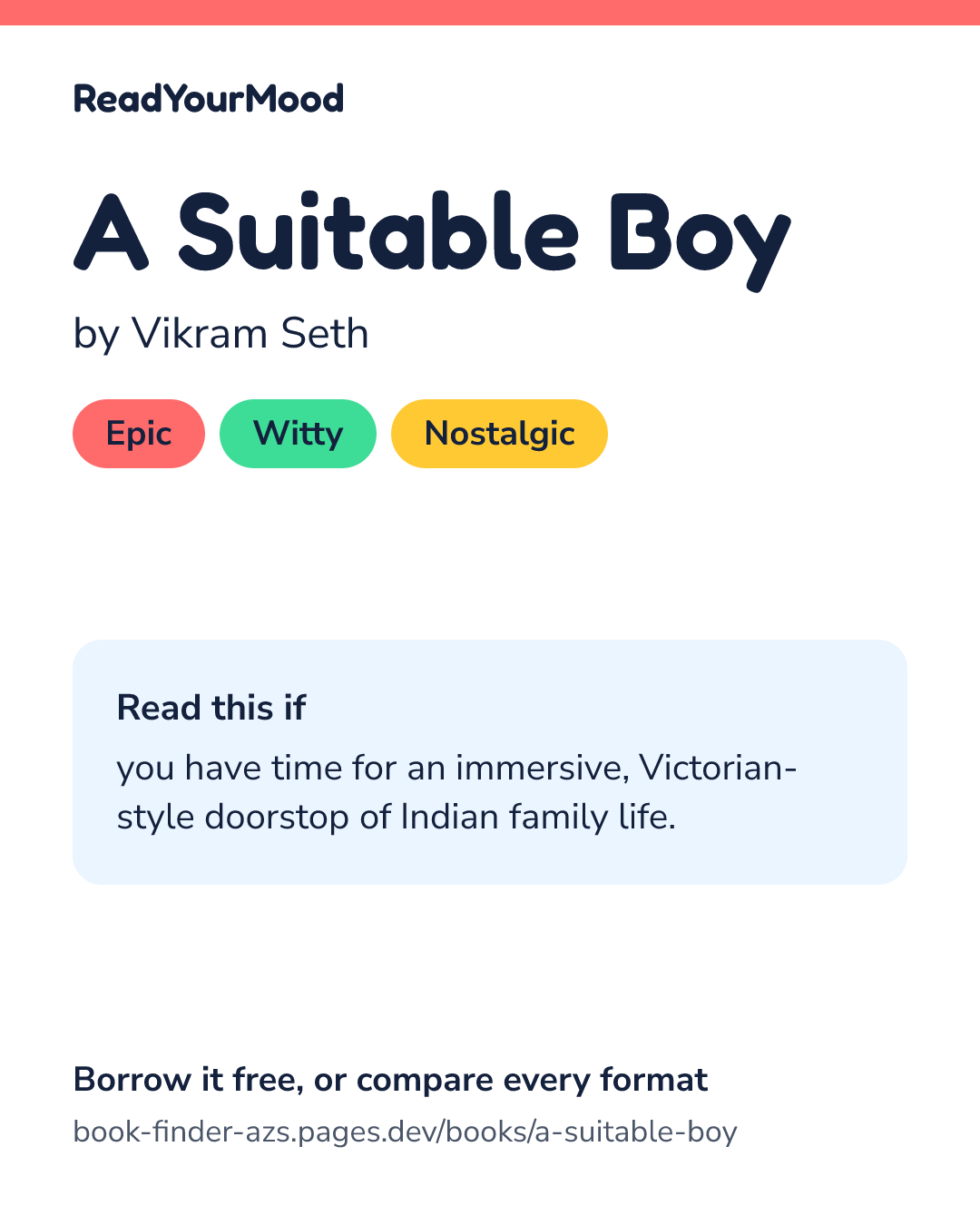 Share card for A Suitable Boy
