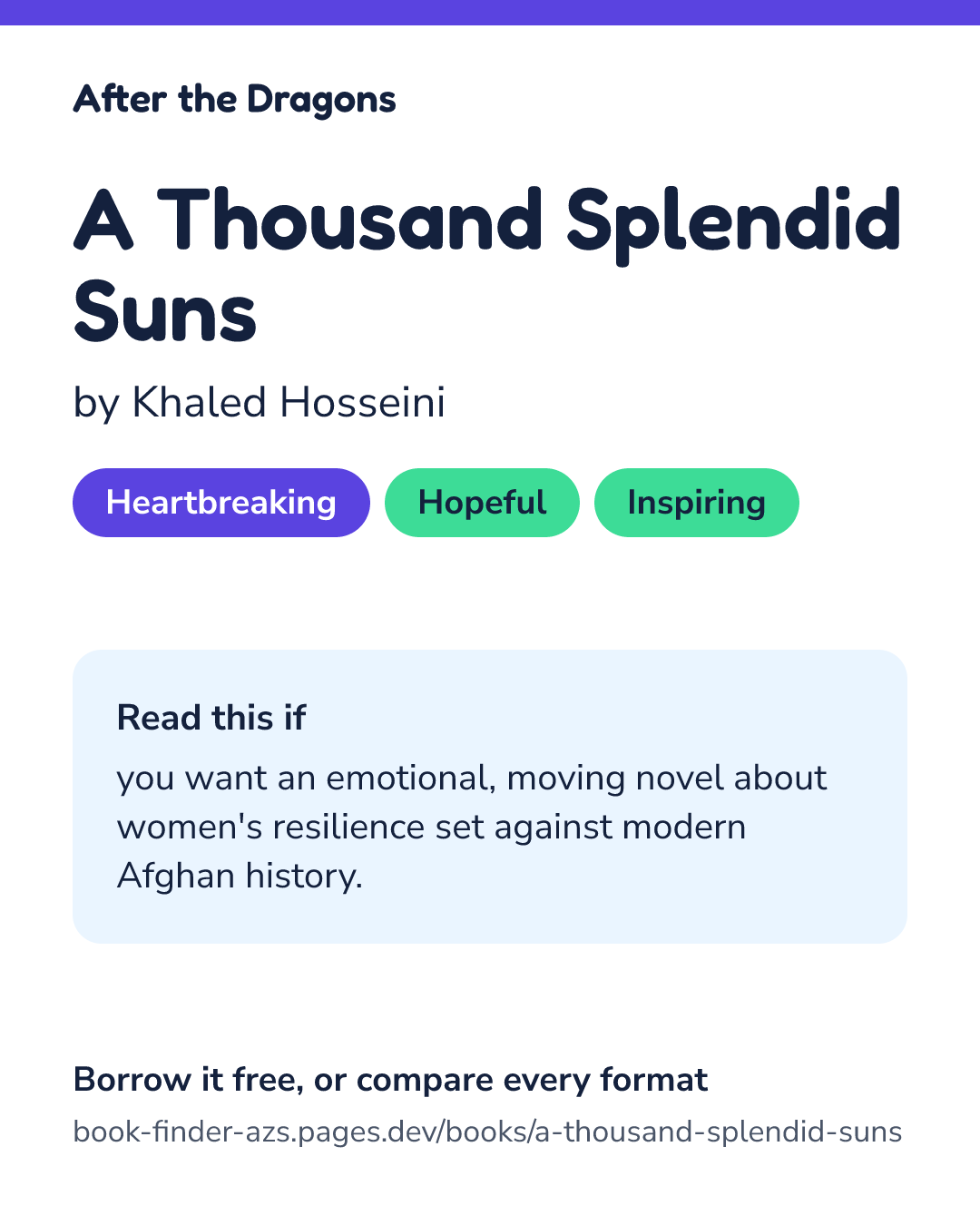 Share card for A Thousand Splendid Suns
