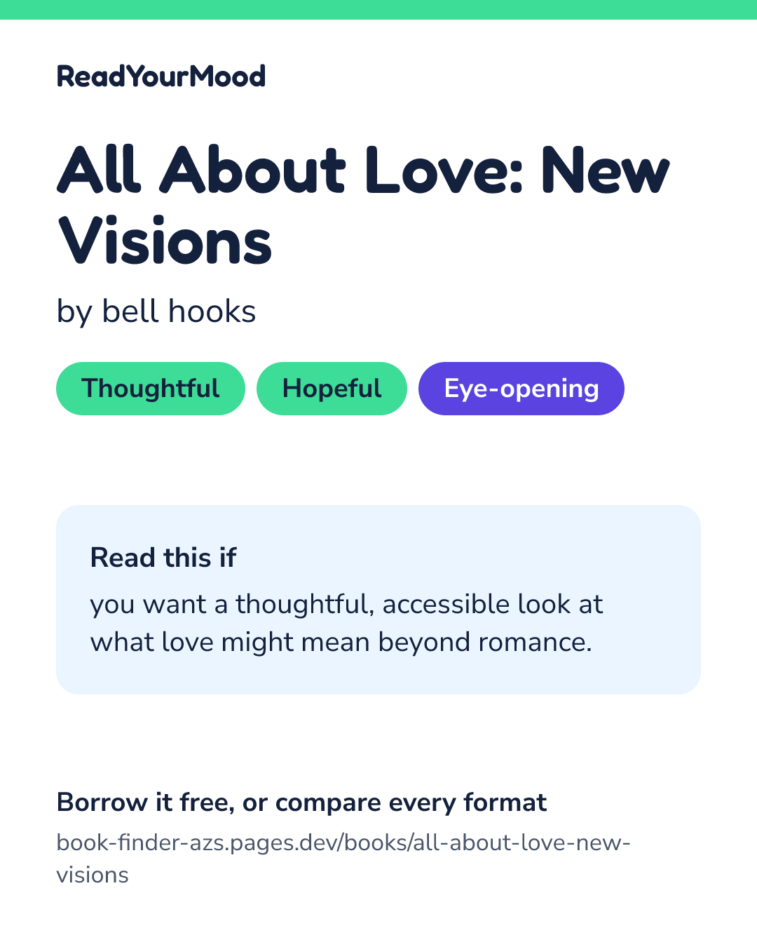 Share card for All About Love: New Visions