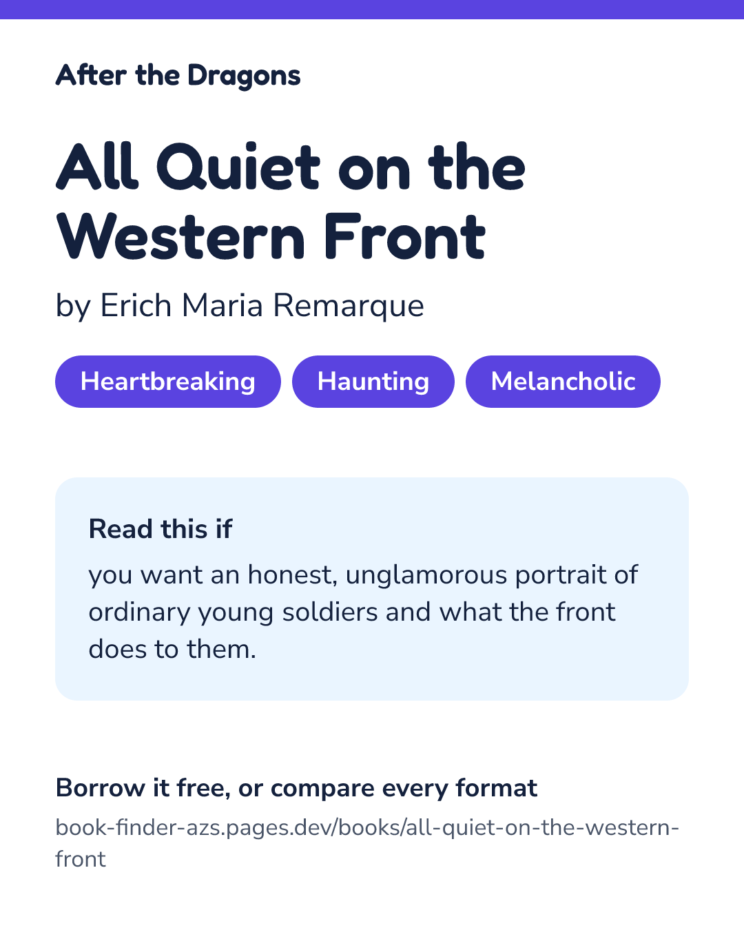 Share card for All Quiet on the Western Front