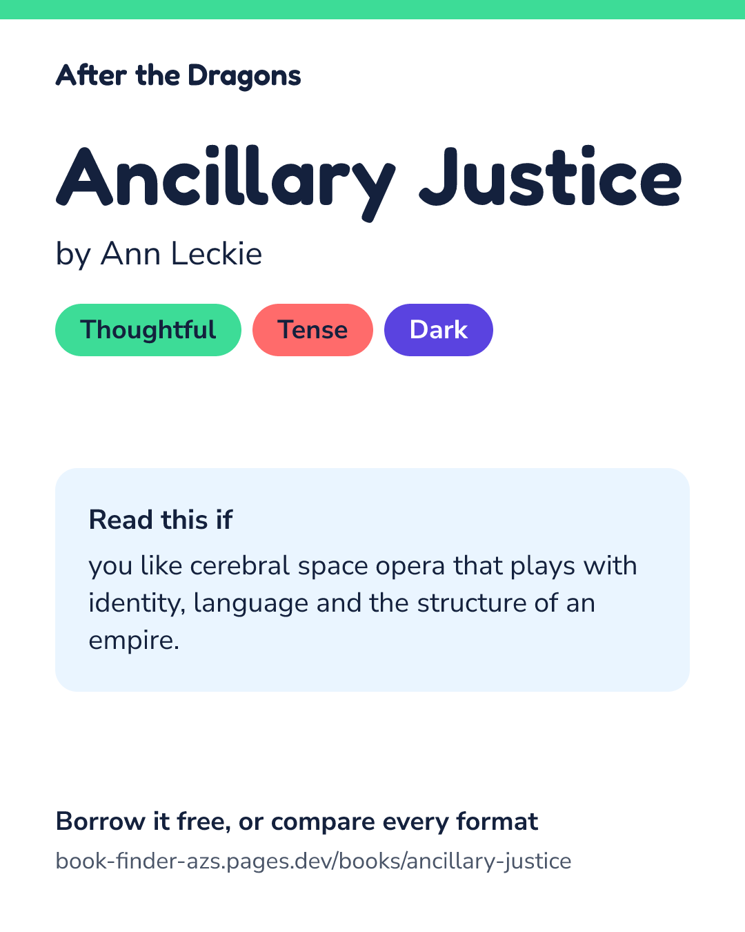 Share card for Ancillary Justice