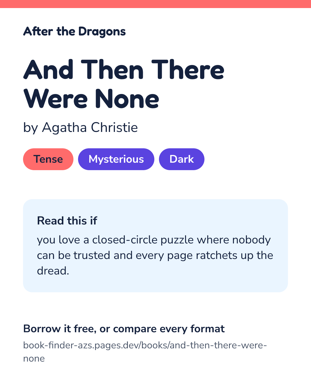Share card for And Then There Were None