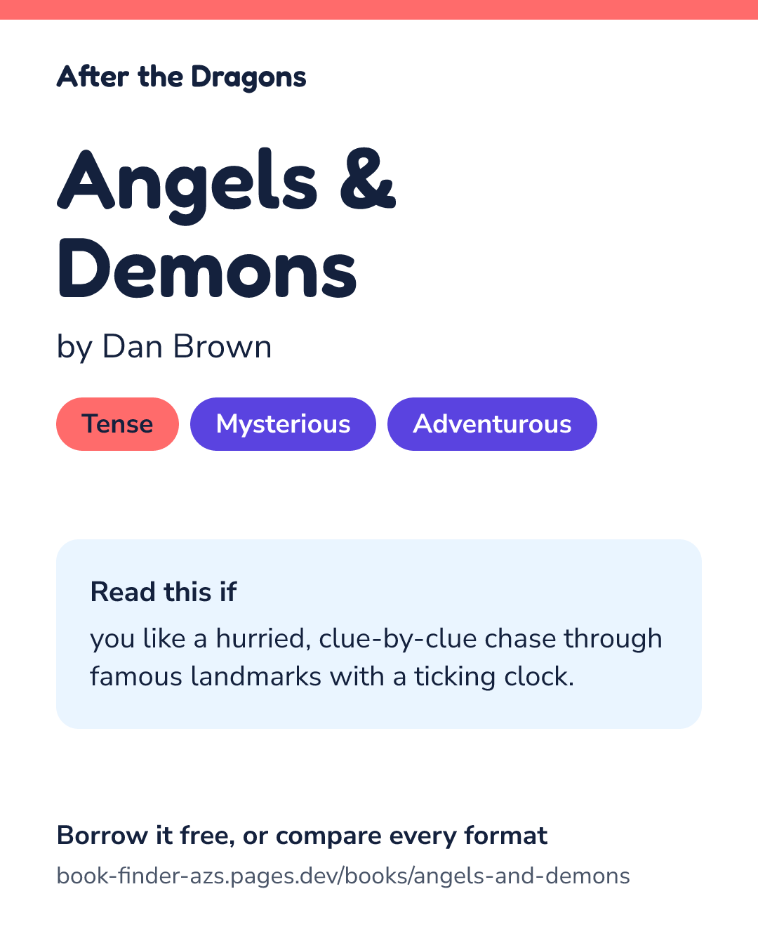 Share card for Angels & Demons