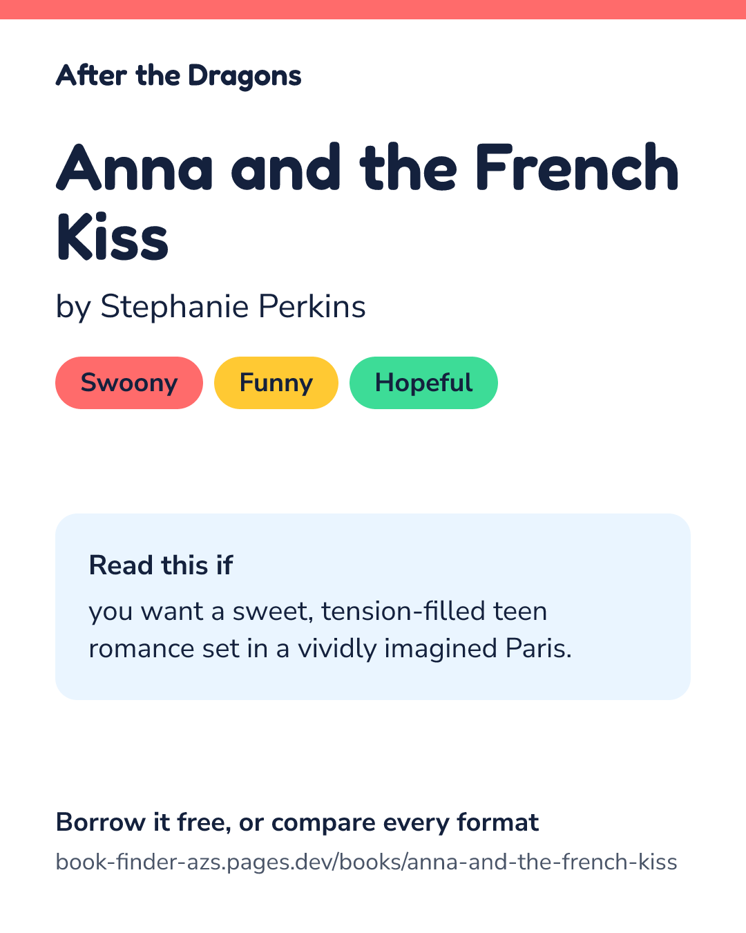 Share card for Anna and the French Kiss
