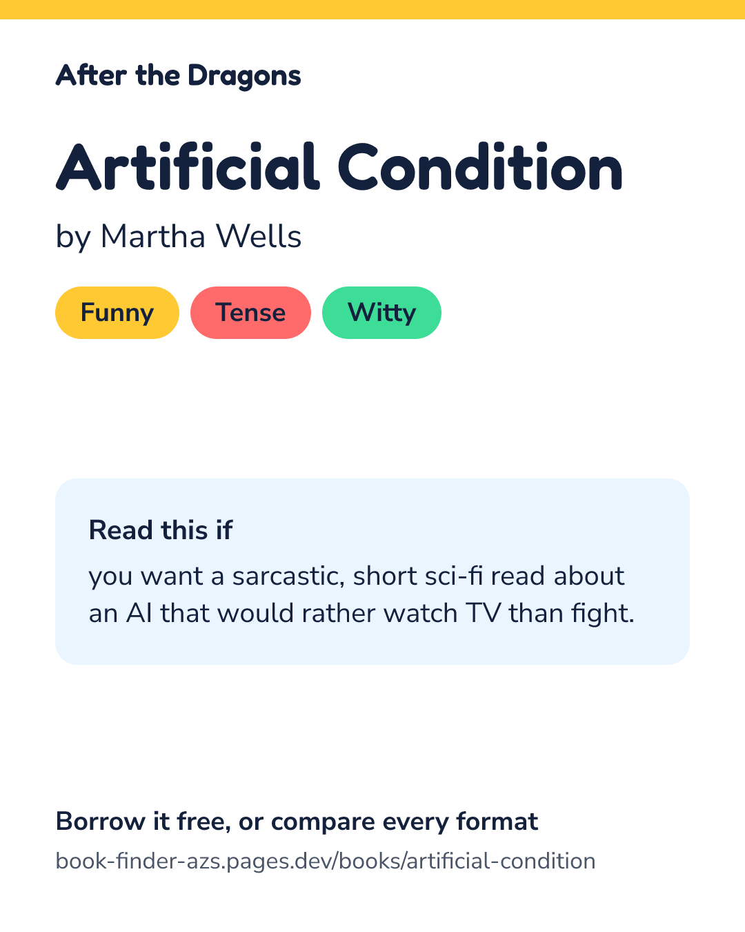 Share card for Artificial Condition