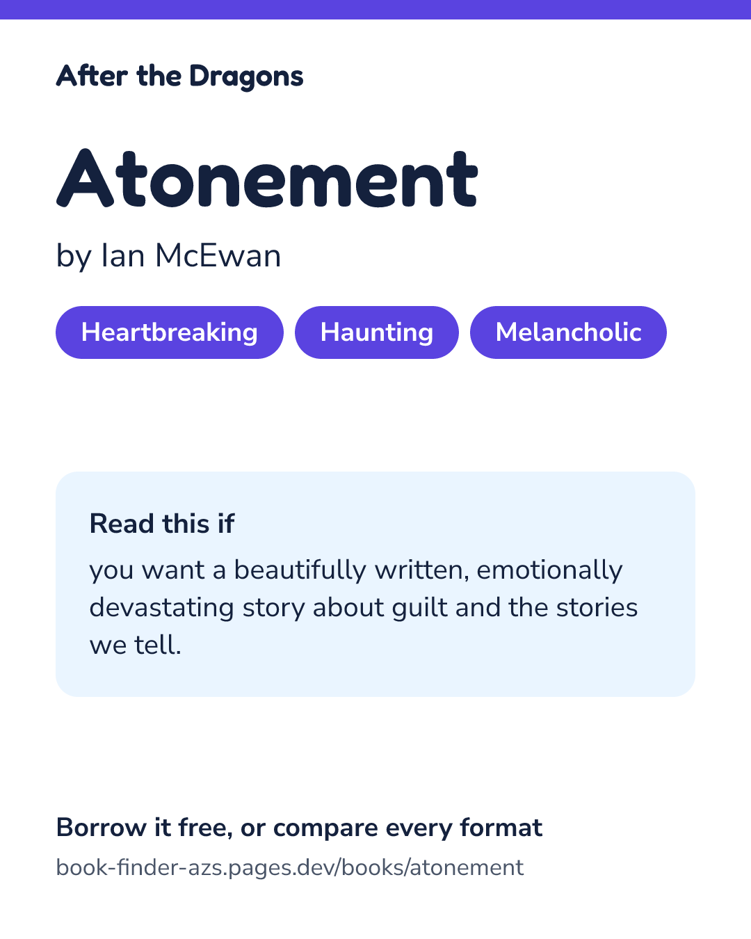 Share card for Atonement