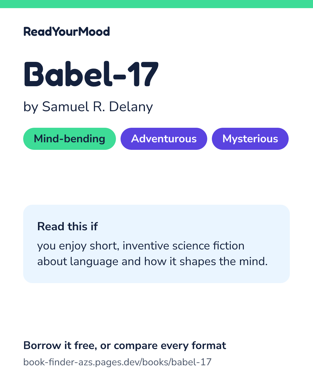 Share card for Babel-17