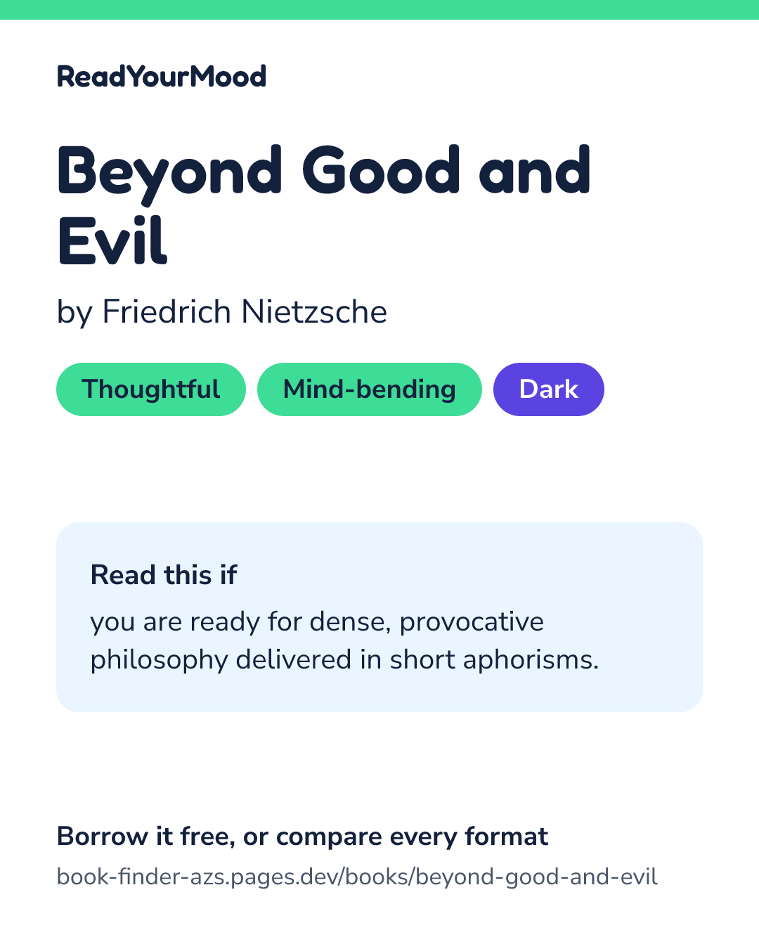 Share card for Beyond Good and Evil