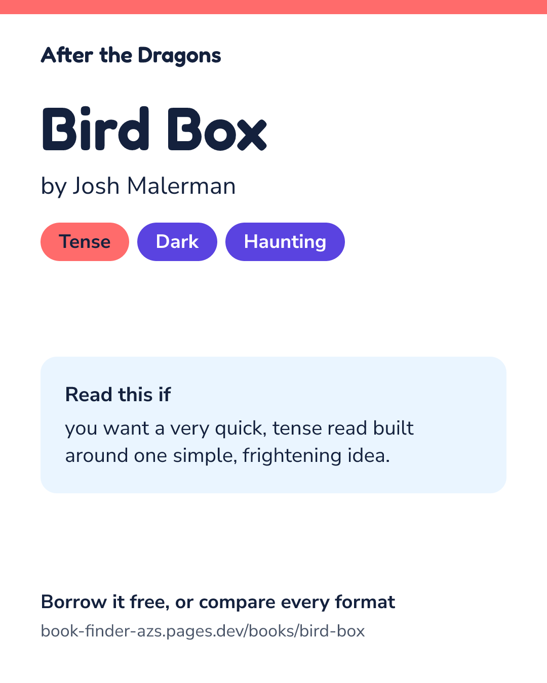 Share card for Bird Box