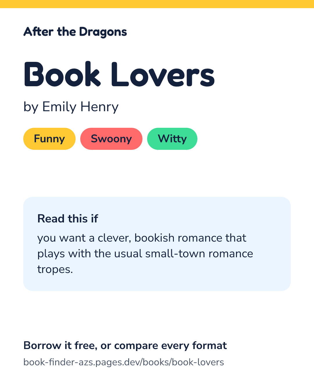 Share card for Book Lovers