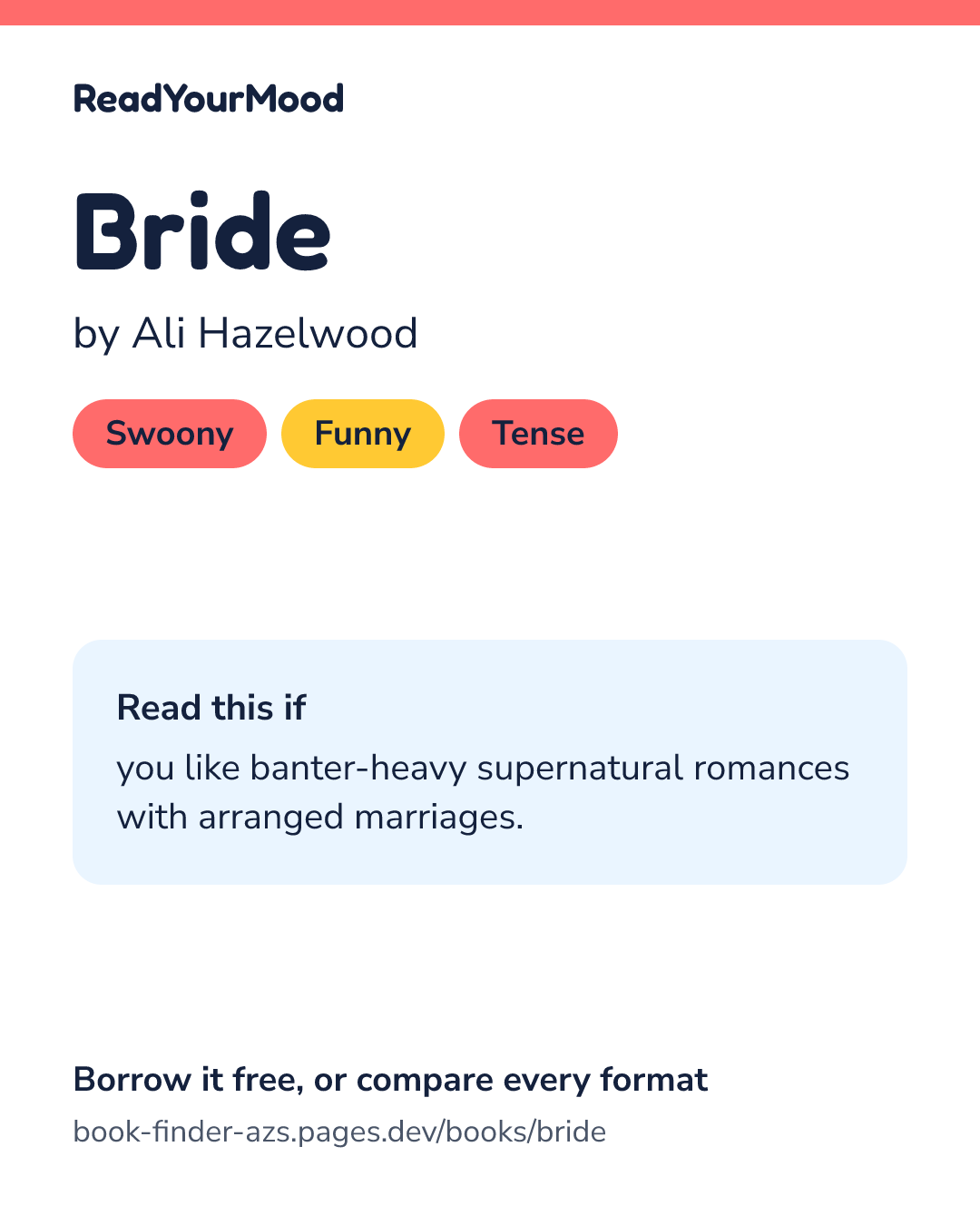 Share card for Bride