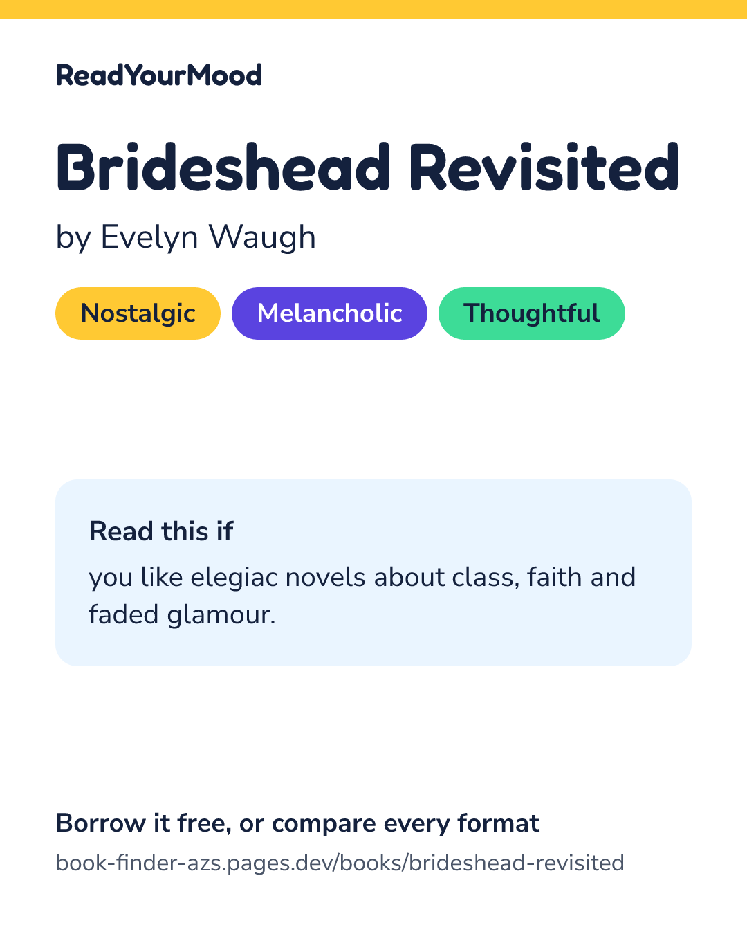 Share card for Brideshead Revisited