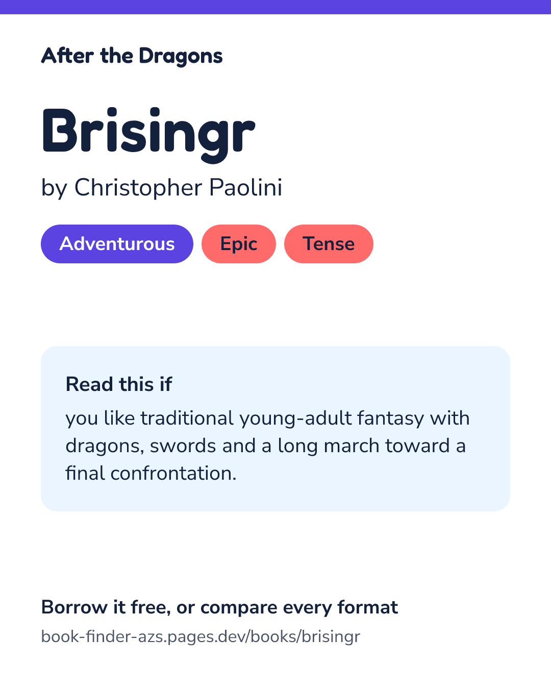 Share card for Brisingr
