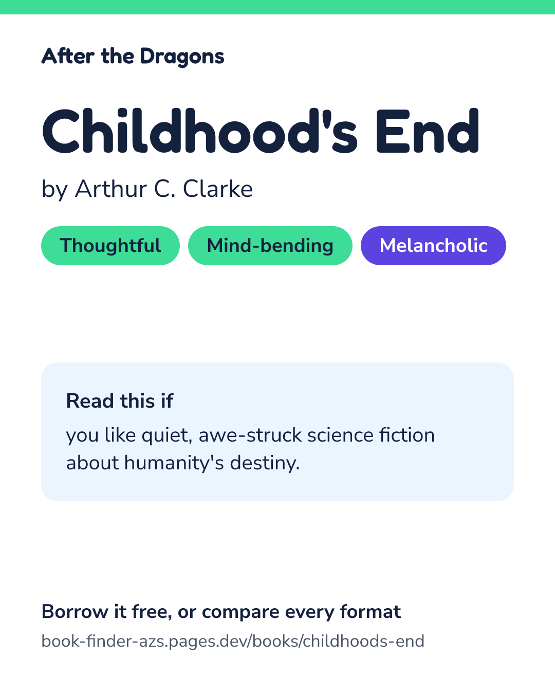 Share card for Childhood's End