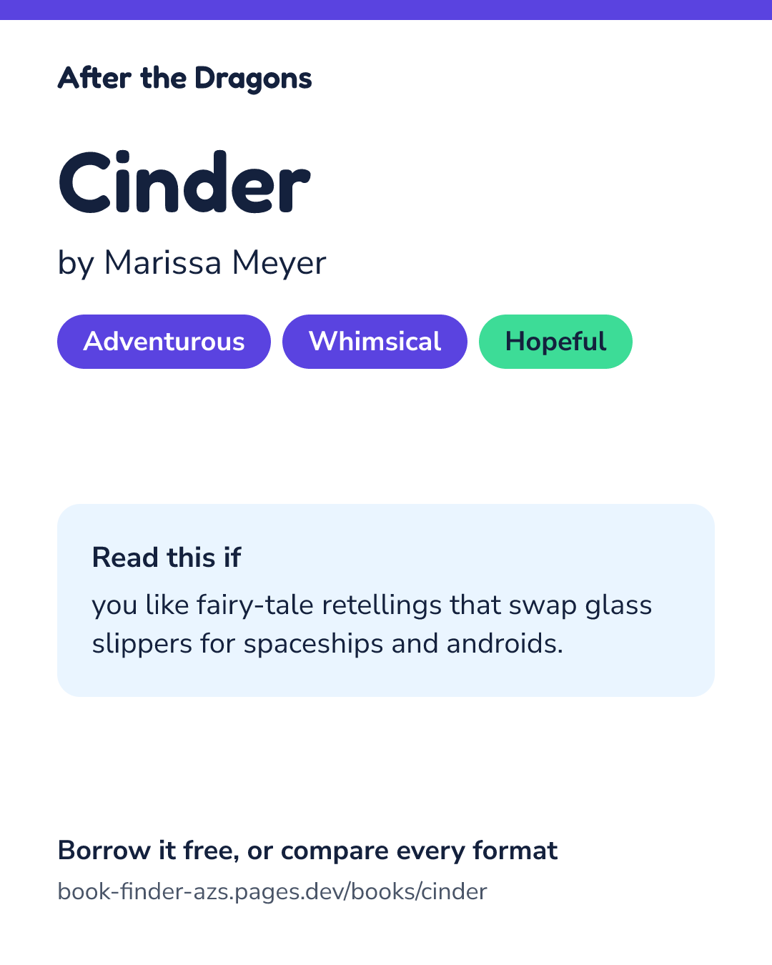 Share card for Cinder