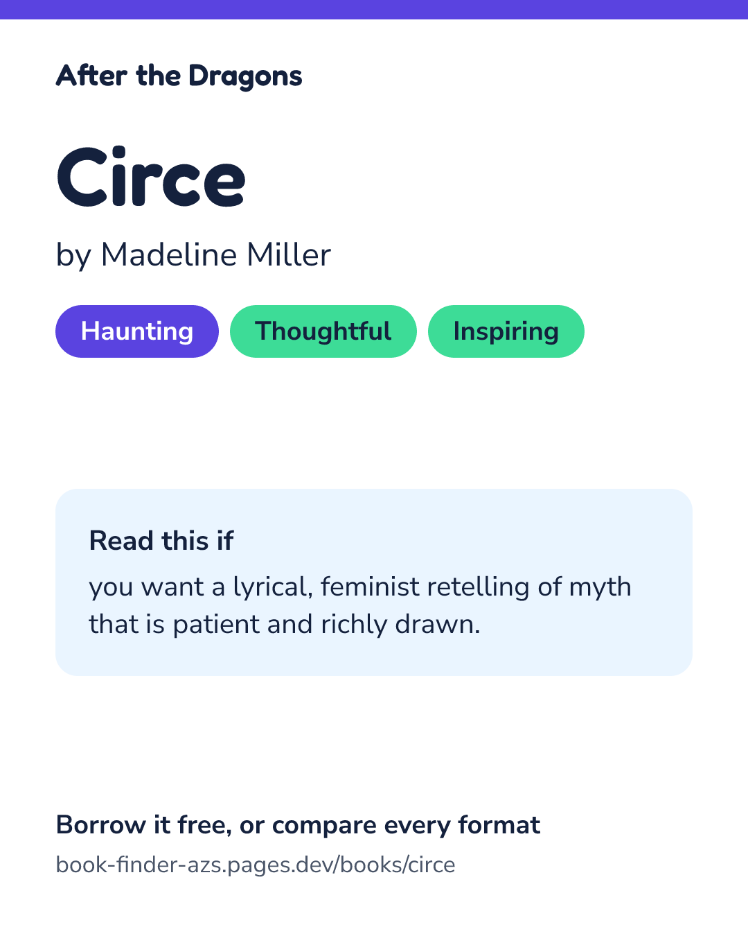 Share card for Circe