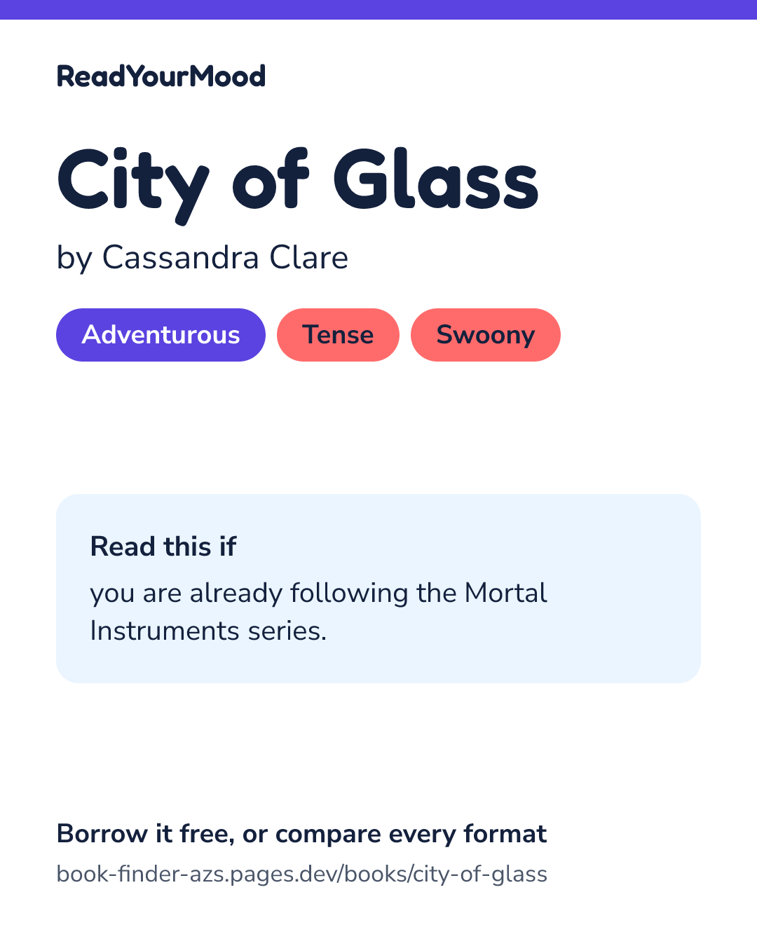Share card for City of Glass