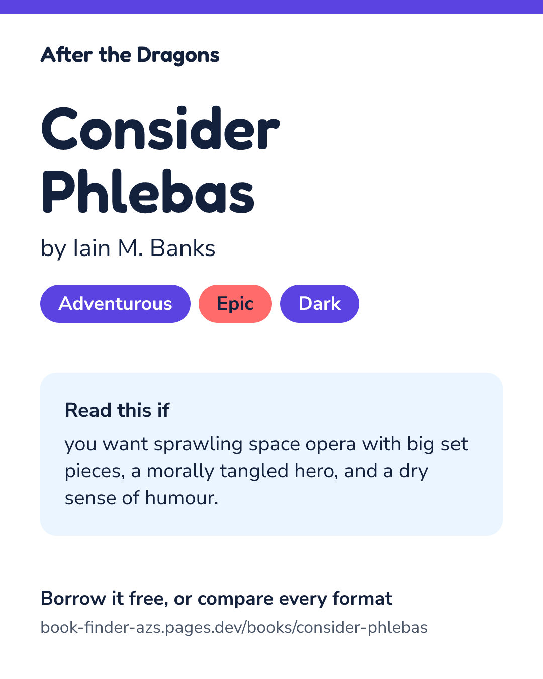 Share card for Consider Phlebas