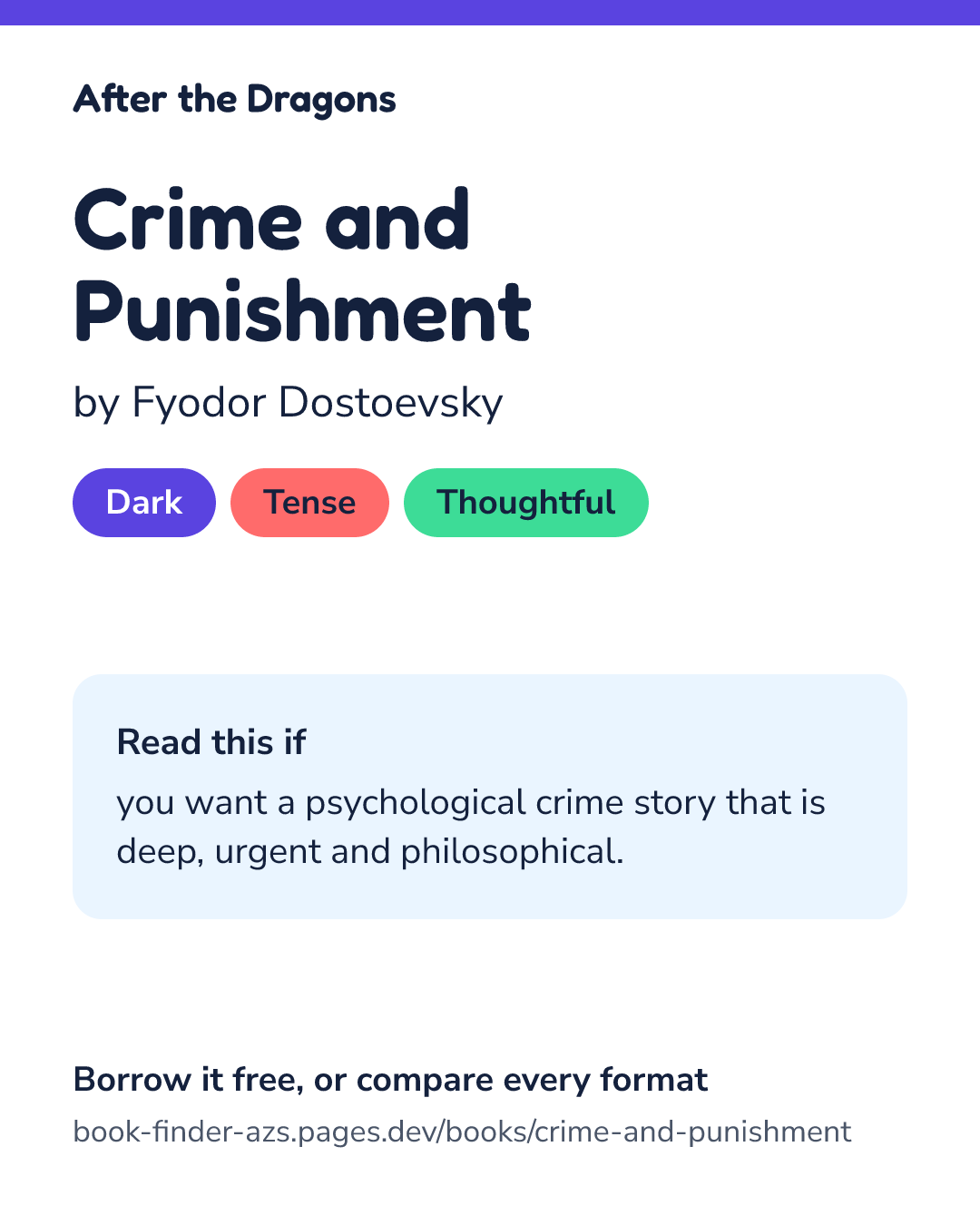 Share card for Crime and Punishment