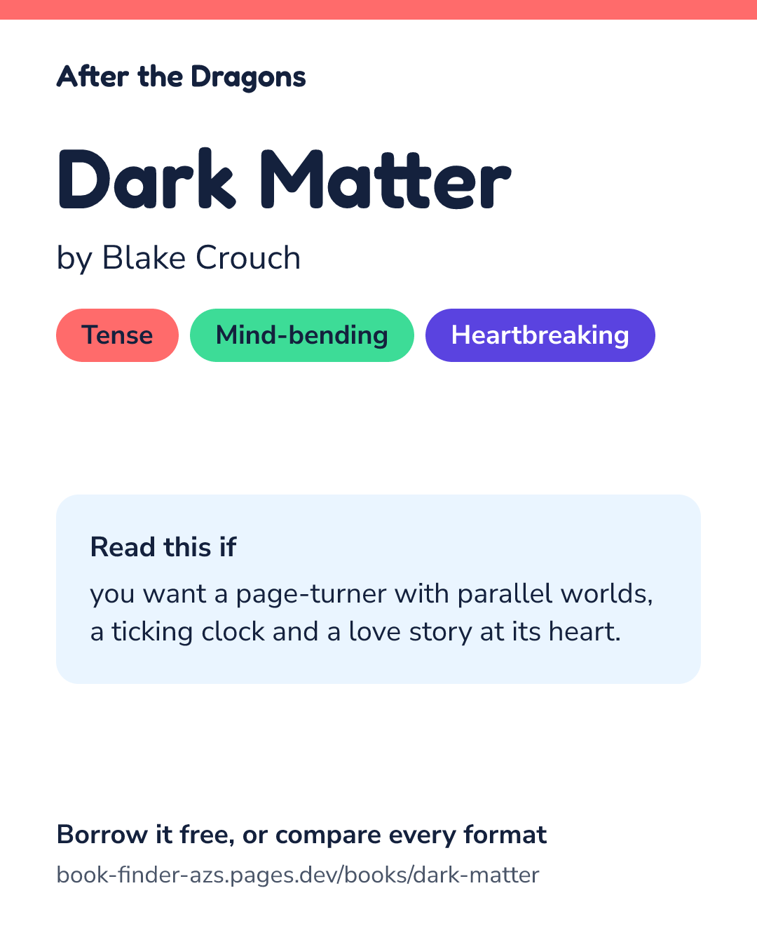 Share card for Dark Matter