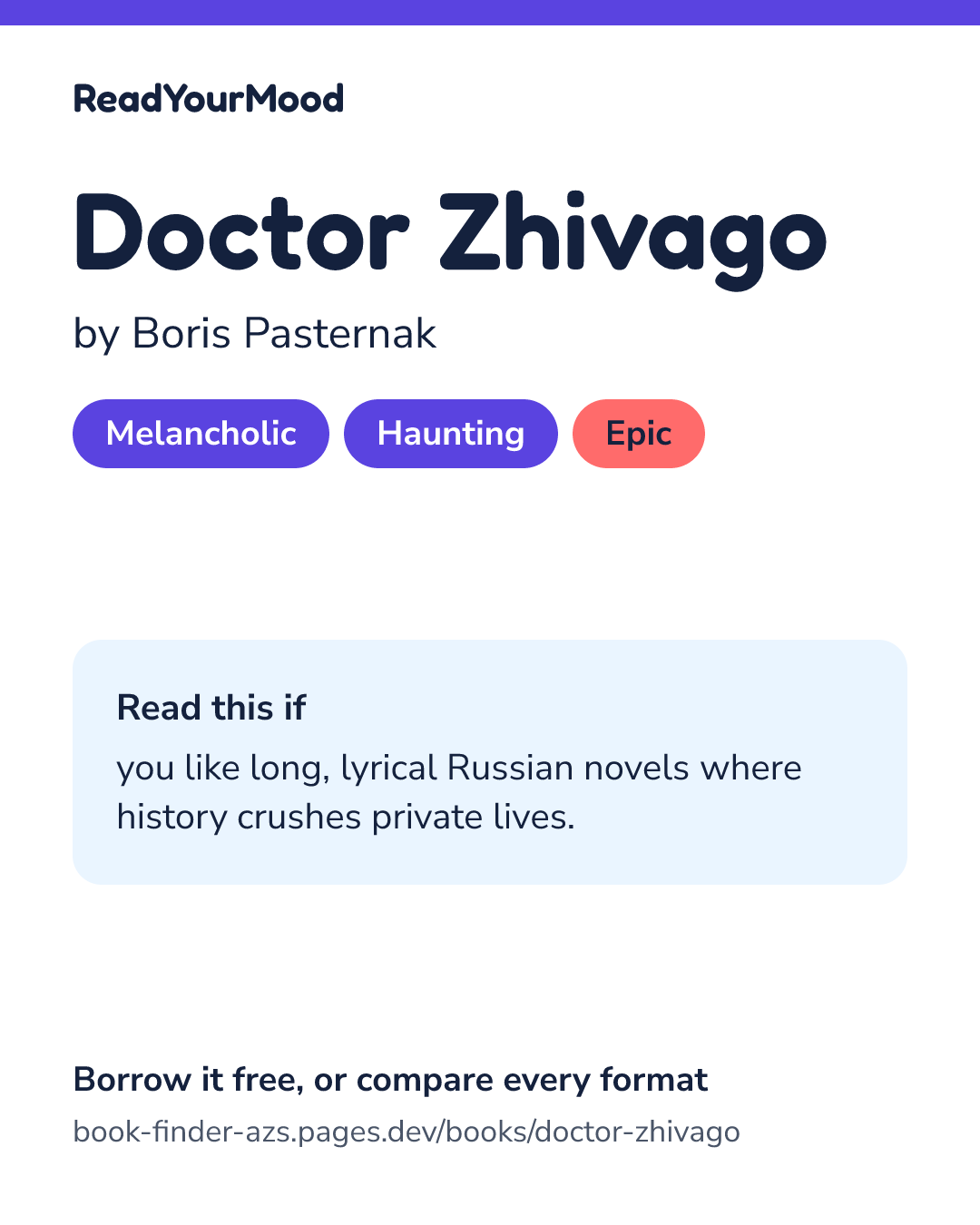 Share card for Doctor Zhivago