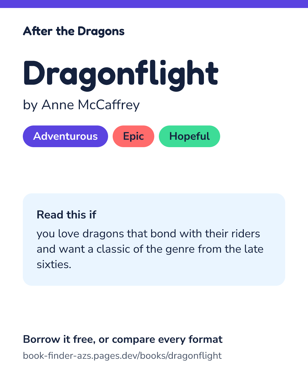 Share card for Dragonflight