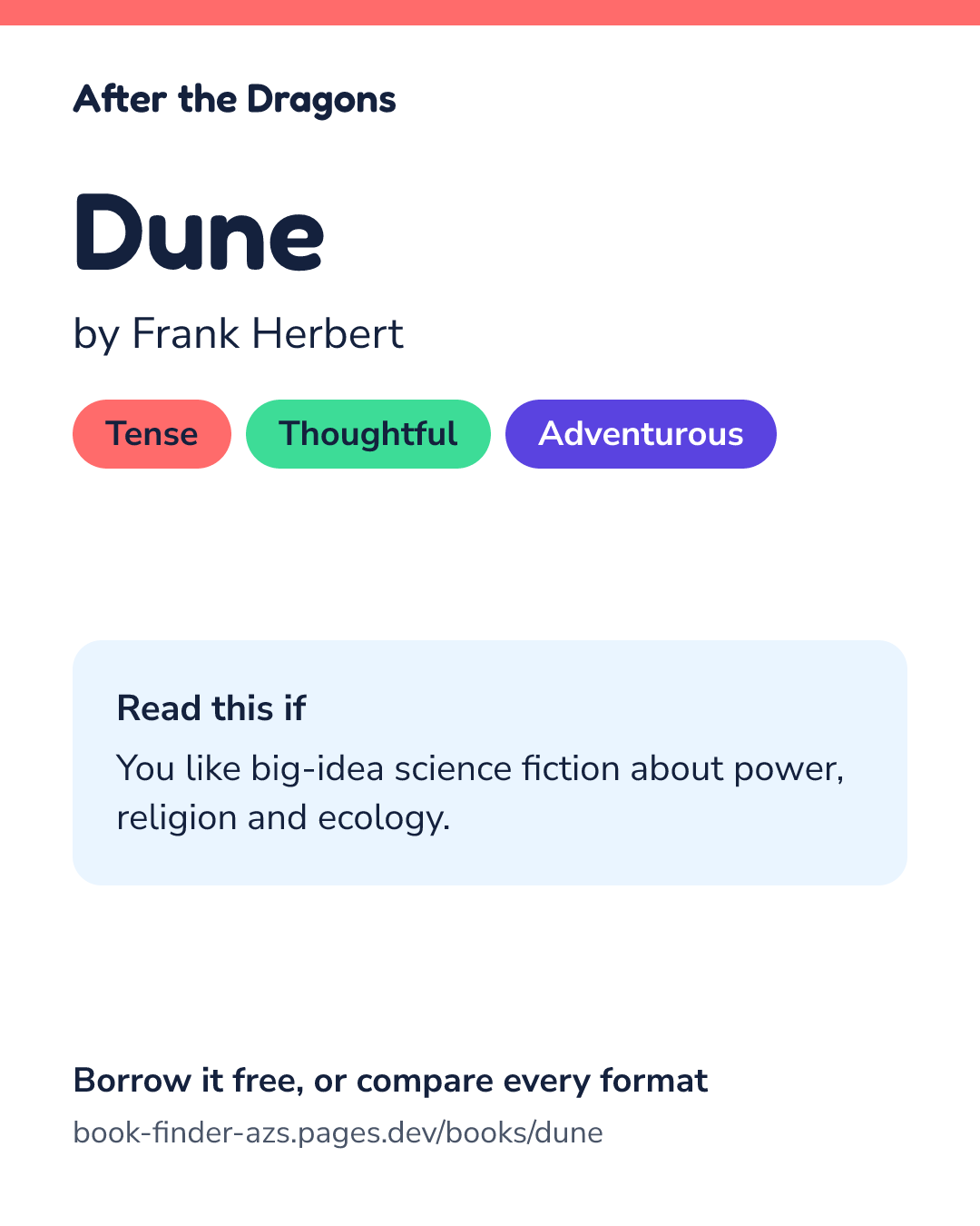 Share card for Dune