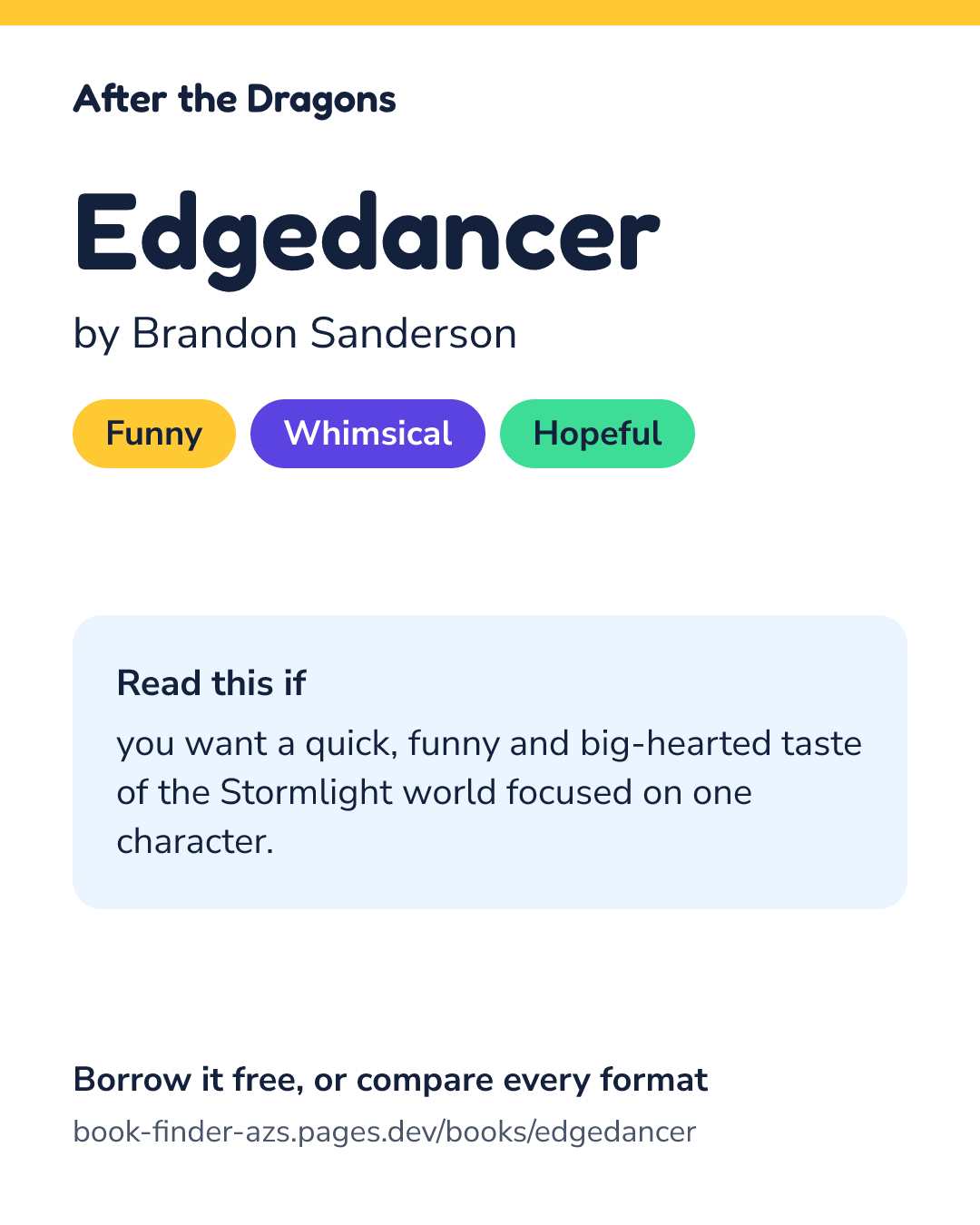 Share card for Edgedancer