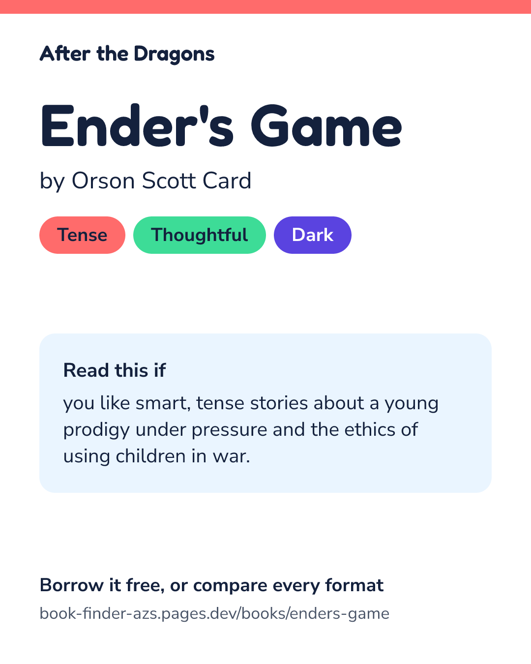 Share card for Ender's Game