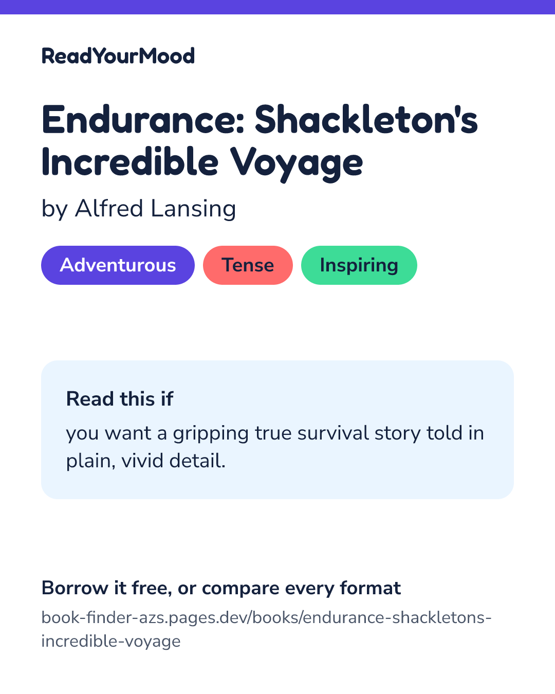 Share card for Endurance: Shackleton's Incredible Voyage