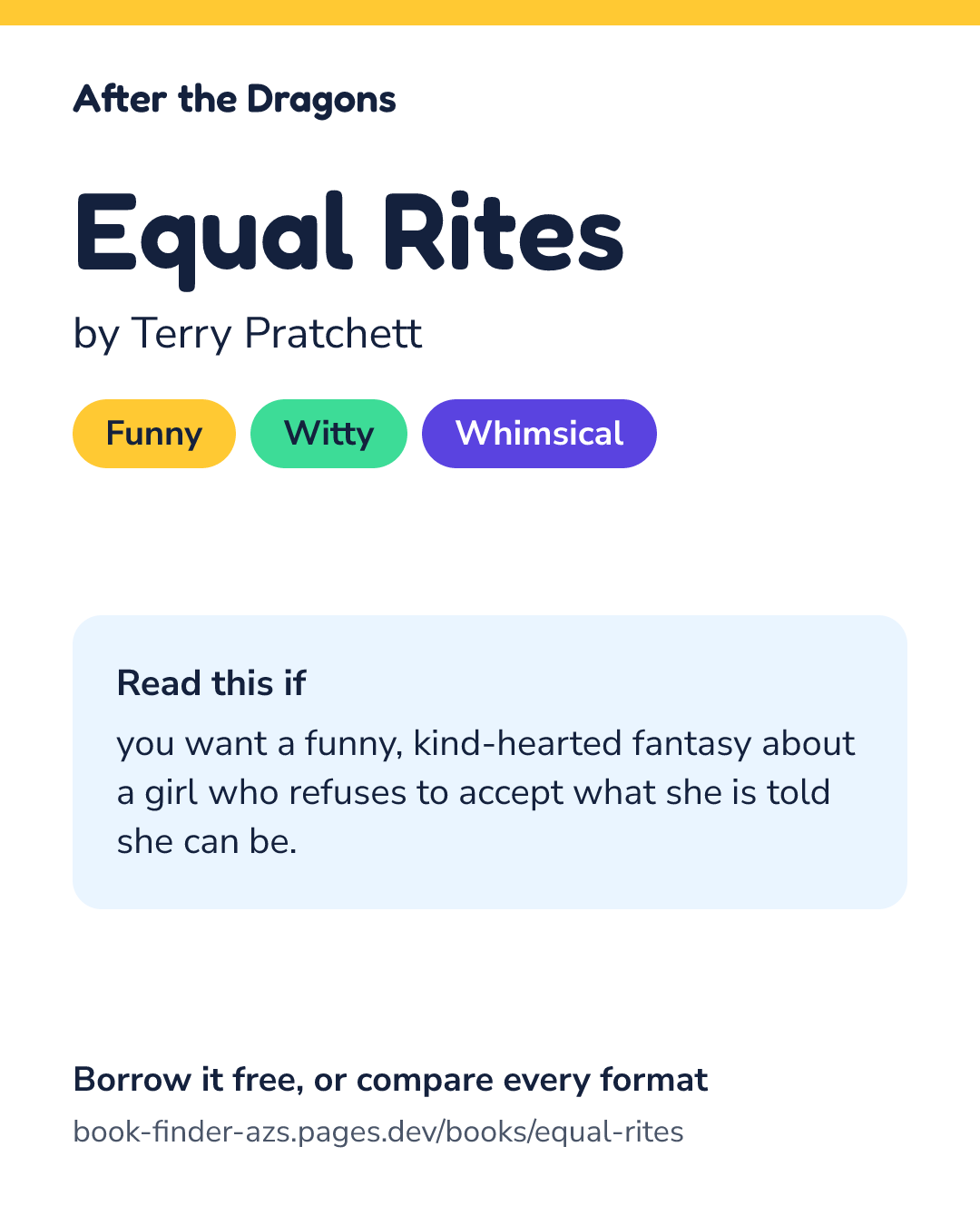Share card for Equal Rites