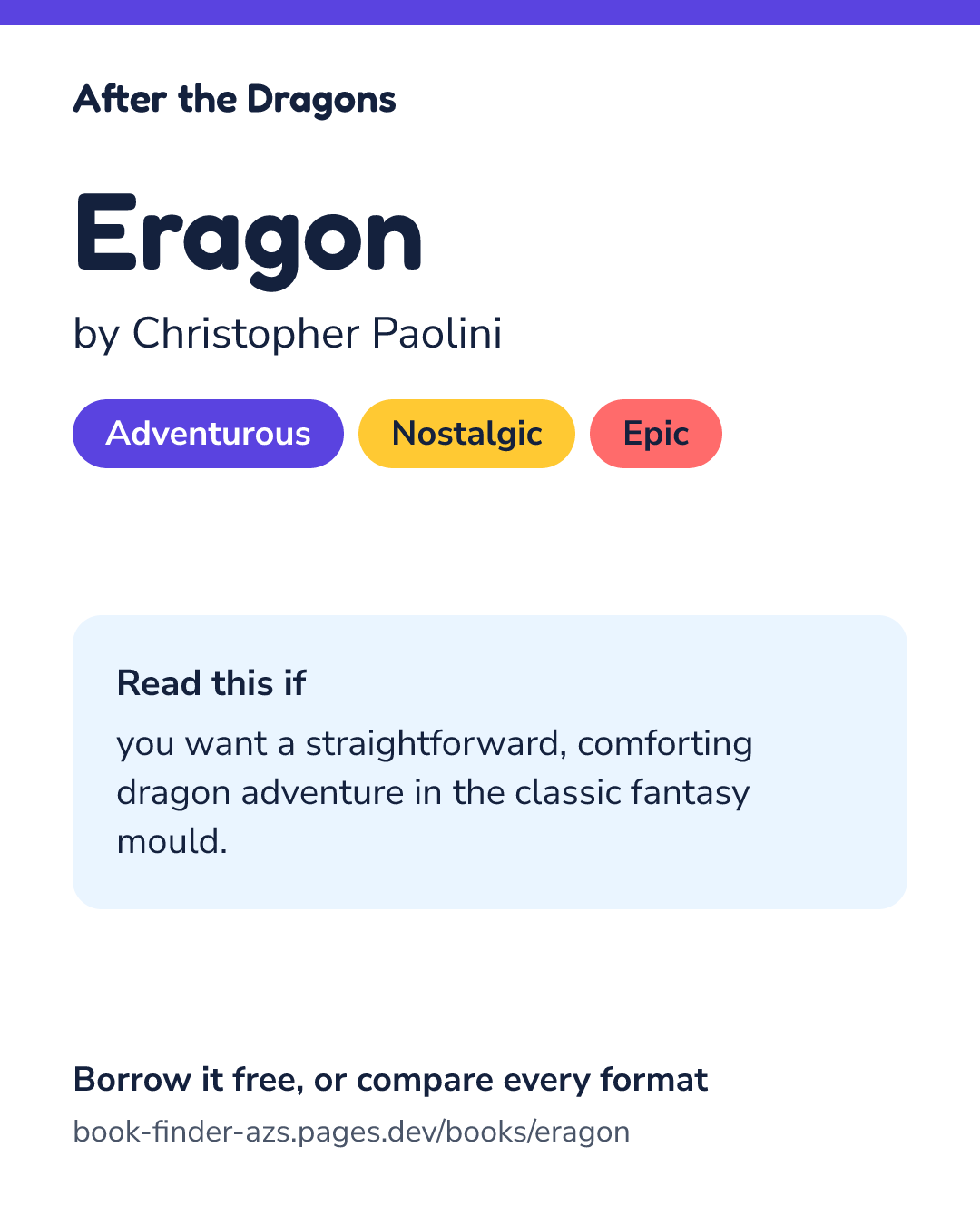 Share card for Eragon