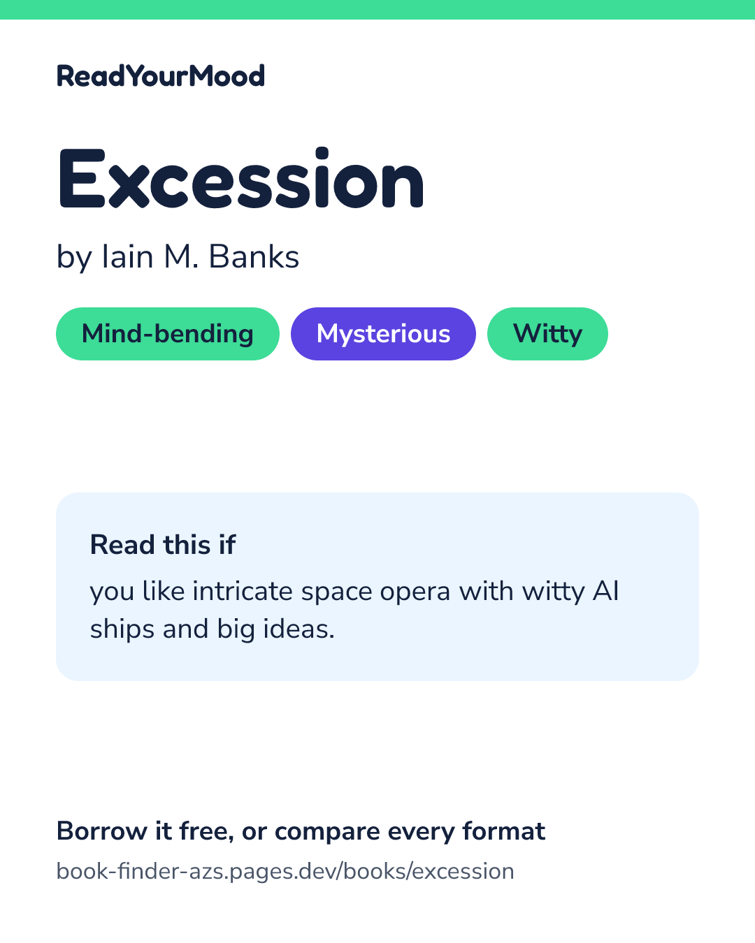 Share card for Excession