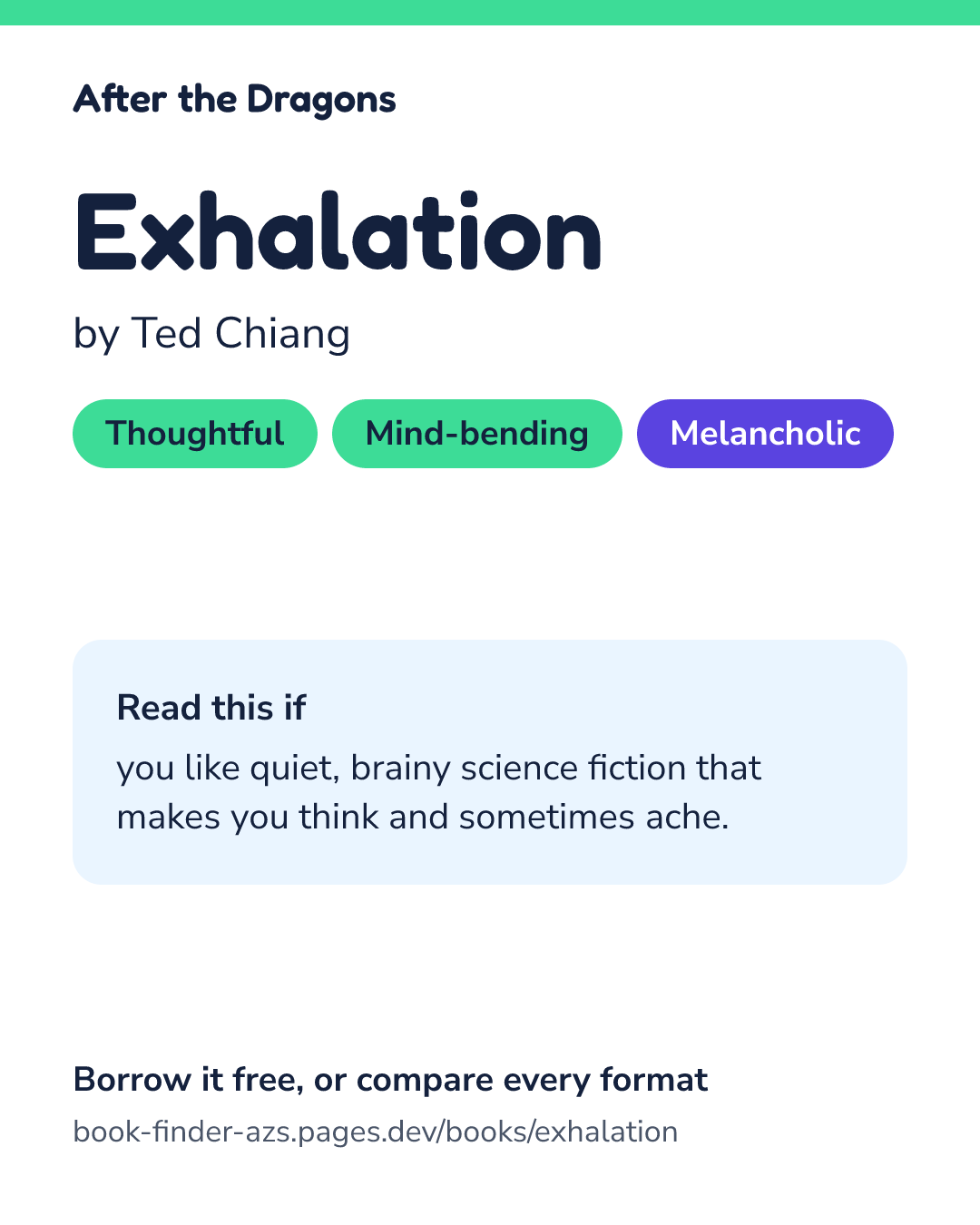 Share card for Exhalation