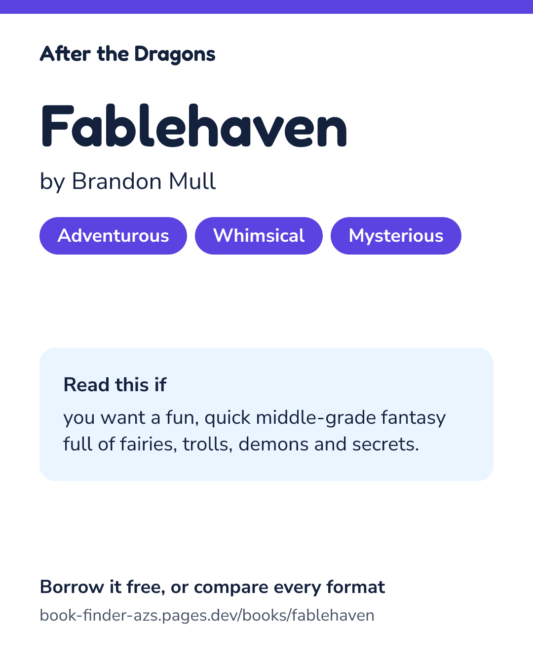 Share card for Fablehaven