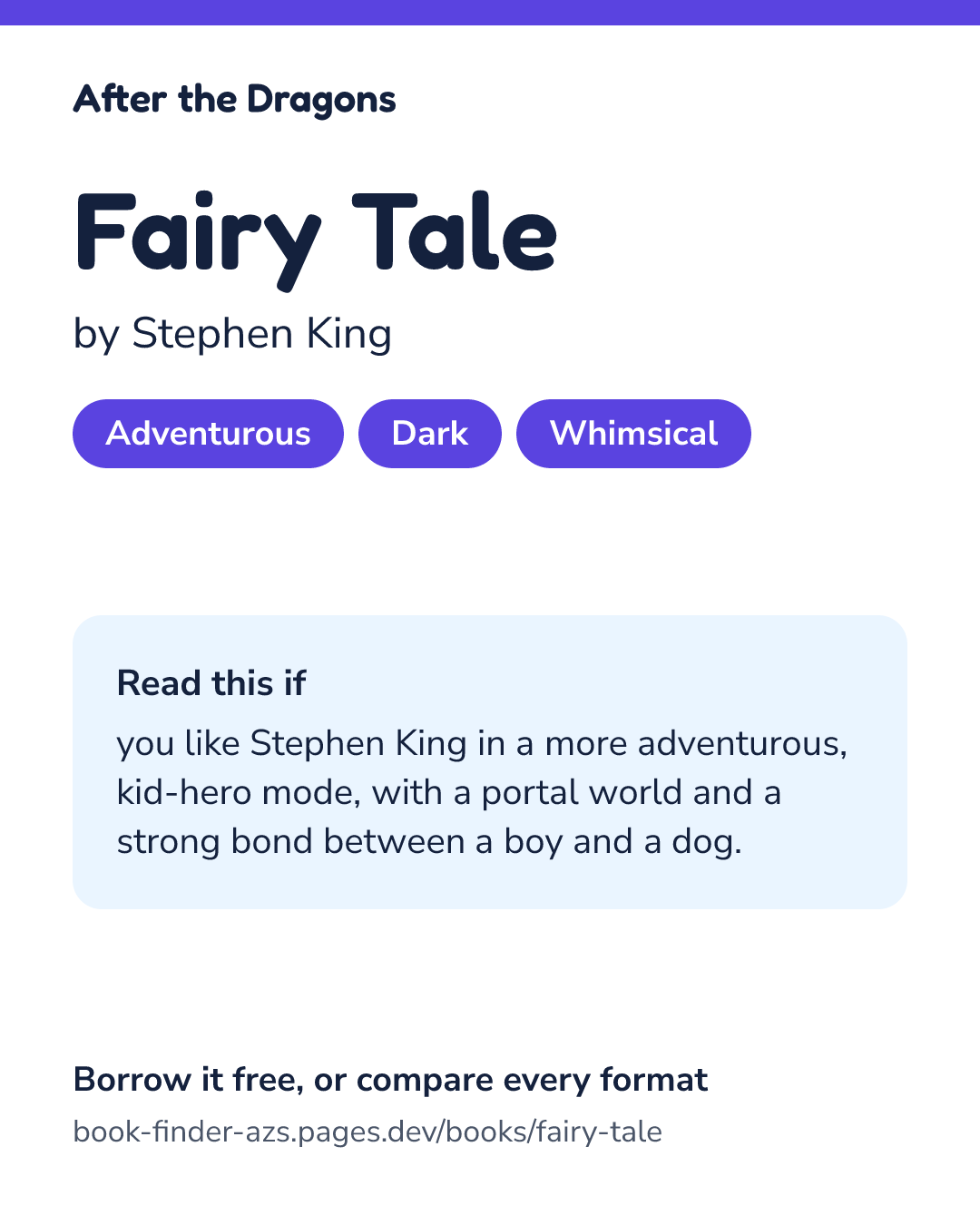 Share card for Fairy Tale