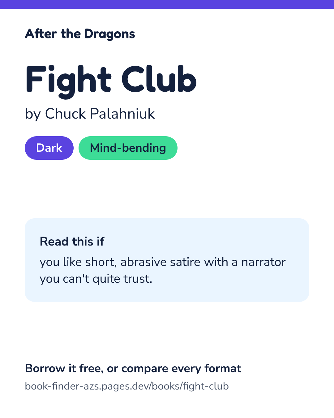 Share card for Fight Club