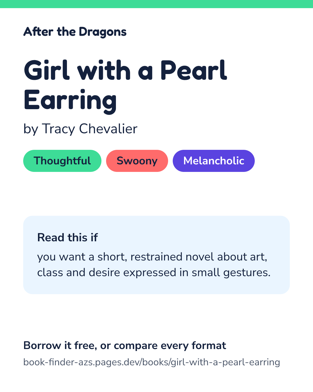 Share card for Girl with a Pearl Earring