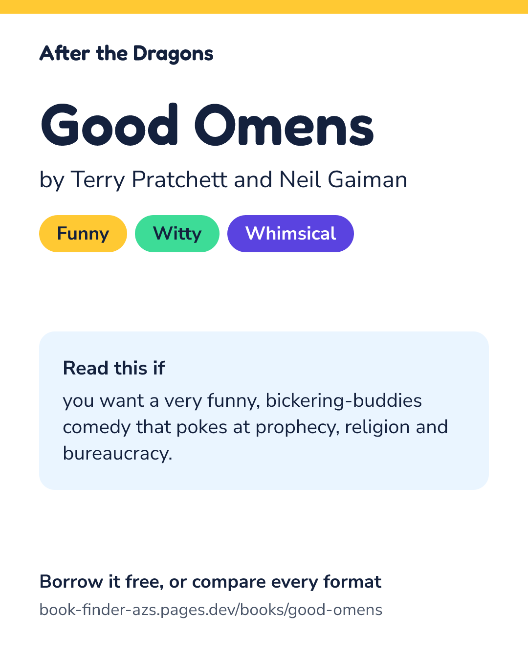 Share card for Good Omens