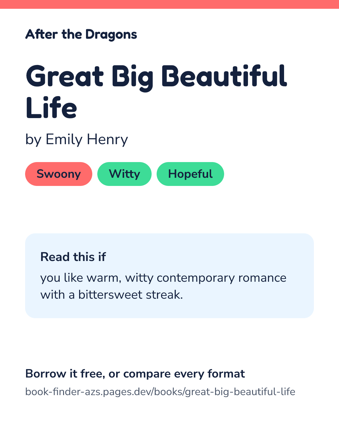Share card for Great Big Beautiful Life