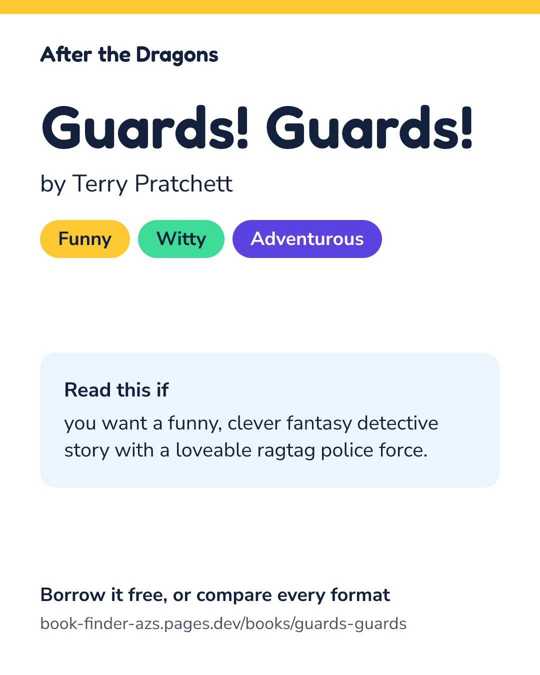 Share card for Guards! Guards!