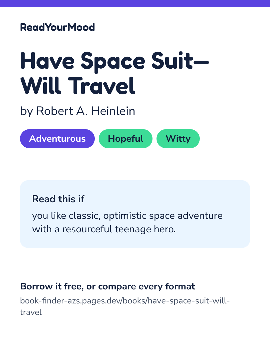 Share card for Have Space Suit—Will Travel