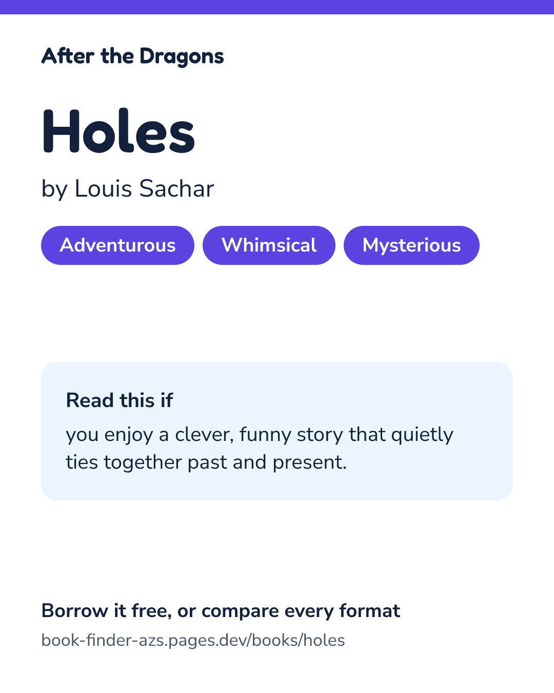 Share card for Holes